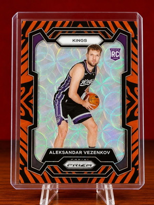 Aleksandar Vezenkov RC Tiger Prizm Sacramento Kings basketball card 2023-24 new