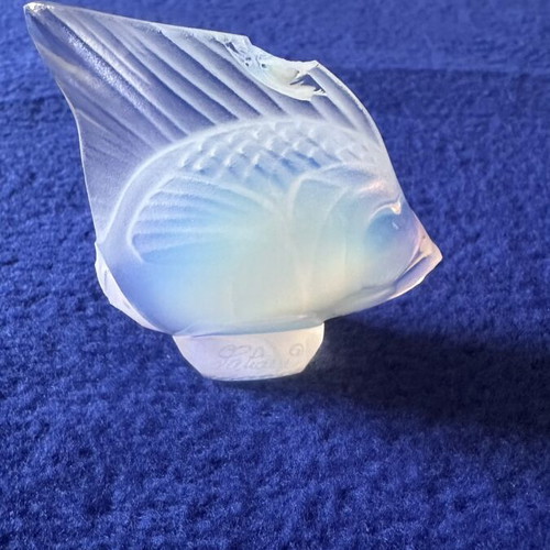Lalique Crystal Fish used, satin glass decorative collectible