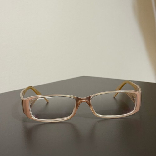 Salvatore Ferragamo glasses frame like new, beige and gold