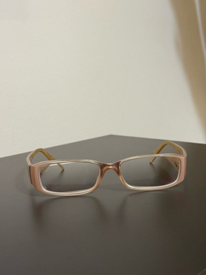 Salvatore Ferragamo glasses frame like new, beige and gold