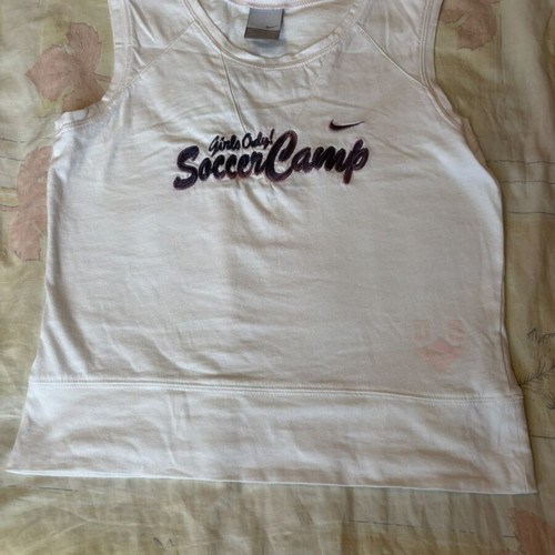 Nike Soccer Camp White Tank Top XS/S like new