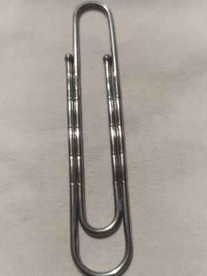 Paperclip used, set of 3 pieces, length 0.80 cm