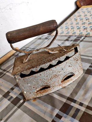 Antique iron used