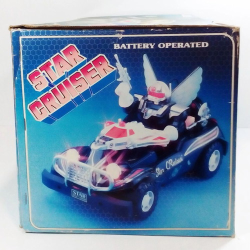 Vintage 1985 Son Al Toys Star Cruiser Sectaurs MOTU Blackstar battery operated toy like new