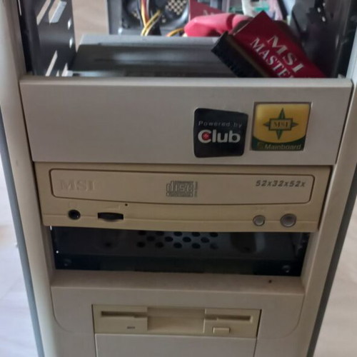 Desktop computer tower used, MSI mainboard, Intel inside, Nvidia Club graphics