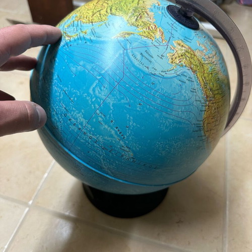 Globe table large used with power cord