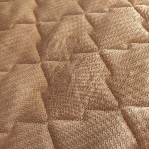 Double bed 1.50x2.00m with Candia Strom mattress 1.40x1.90m and nightstand like new