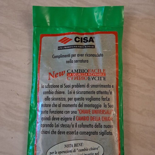 CISA New Cambio Facile Key Change Kit new, sealed