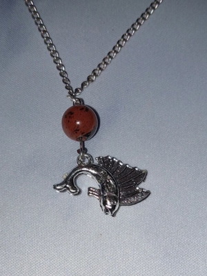 Handmade magic fish necklace silver new