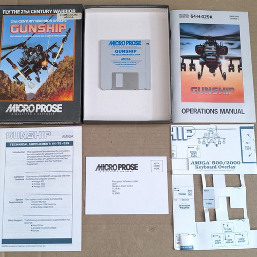 Gunship MicroProse Amiga Medium Box like new