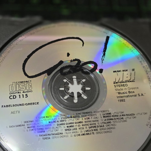 Ciao CD used, unforgettable Italian pop hits 1992
