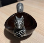 Decorative Bowl with Squirrel like new, woodland style