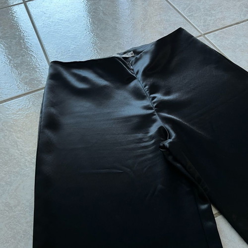 Satin low-rise palazzo pants size M excellent condition