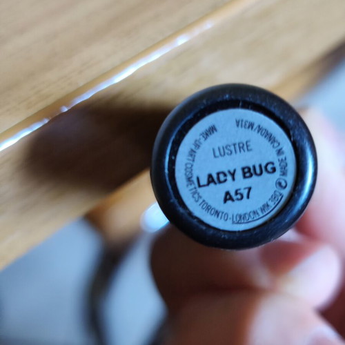 MAC Lustreglass Lipstick Lady Bug A57 like new, red