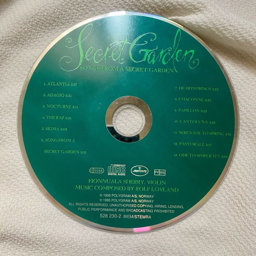 Secret Garden Songs From A Secret Garden CD used, pop