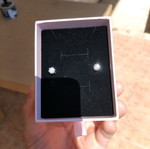 Moissanite silver earrings 0.5 carats new