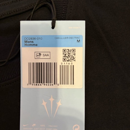 Nike Nocta Tee new, medium, black and white