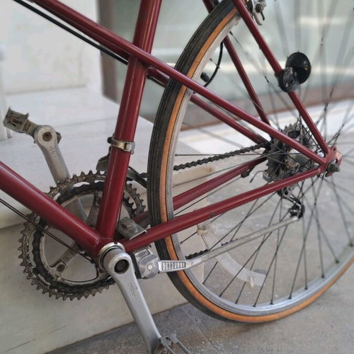 Ποδήλατο γυναικείο Motobecane Vintage μεταχειρισμένο, 27 ιντσών, κόκκινο, με ταχύτητες Suntour