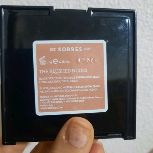 Korres Blushed Nudes Black Volcanic Minerals eyeshadow palette like new