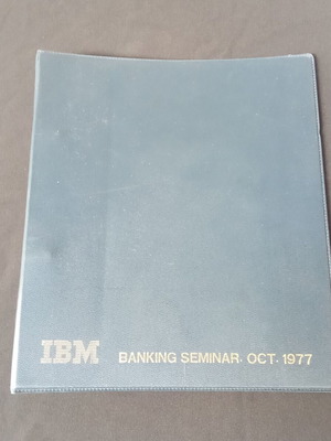Vintage IBM seminar conference collectible folder 1977 used