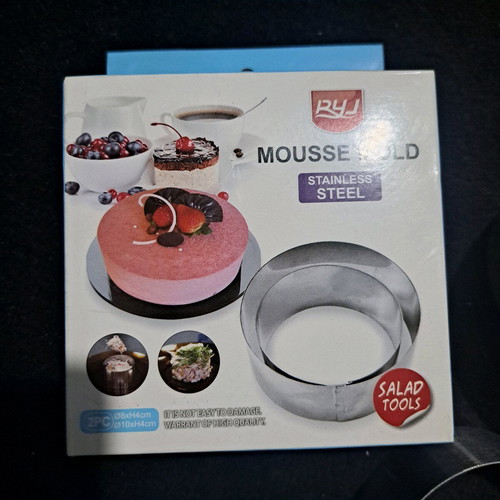 Mousse molds for cakes and more set of 2 pieces new