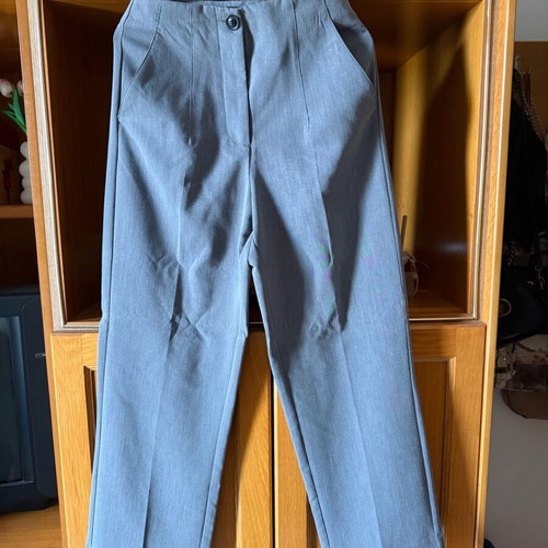 Zara pants gray high waist new, size S 36 8