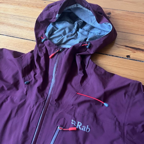 Rab Firewall Light Waterproof Jacket Men Size L like new, red and purple