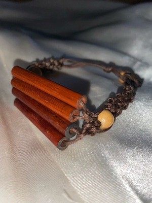 Macrame handmade bracelet like new, beige and brown