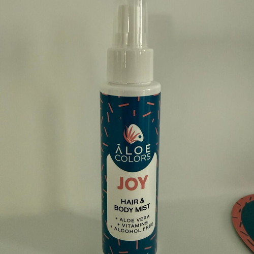 Aloe Colors The Joy Set Hair & Body Mist and Lip Oil Charm new