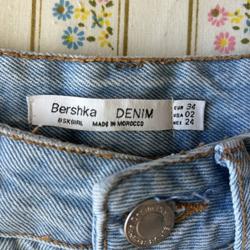 Bershka denim skirt like new, blue, size XS
