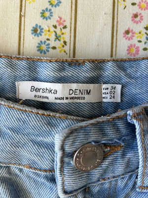 Bershka denim skirt like new, blue, size XS