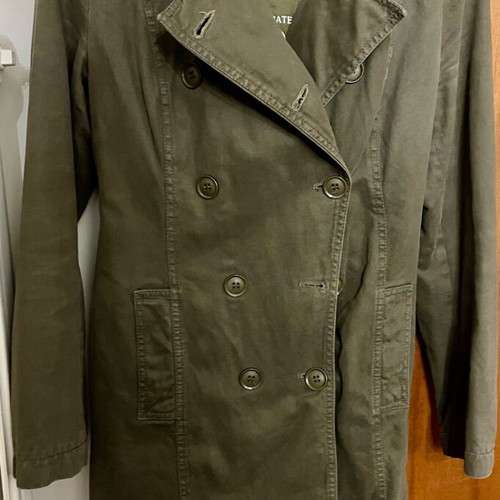 No Name cotton trench coat khaki size Medium like new
