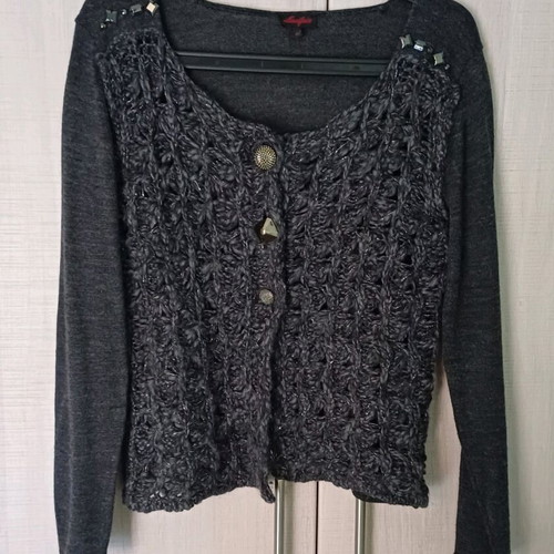 Lucifair women's cardigan used, gray color