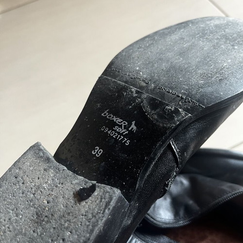 Boxer boots, black, size 39