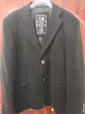 Ramax Hand Made Velvet Jacket like new, black, XL