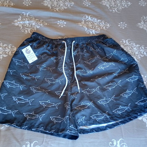 Men's swim shorts Bermuda size L black like new