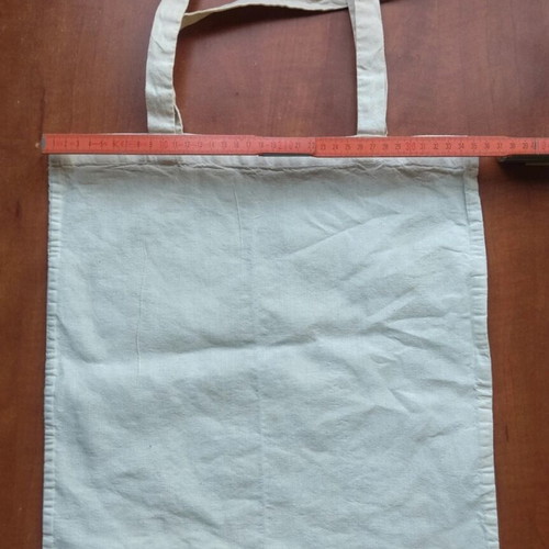 Canvas shoulder bag like new, beige