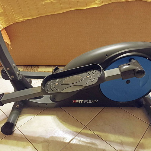 X-FIT Flexy elliptical machine used with LCD console