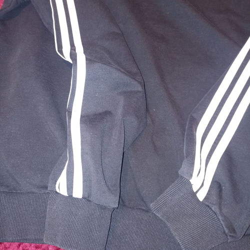Adidas jacket used, size XXL, with stain and zipper damage