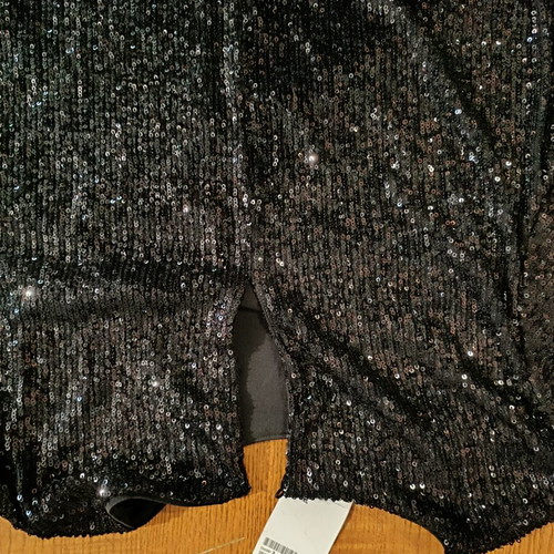 H&M black sequin blouse, size XL