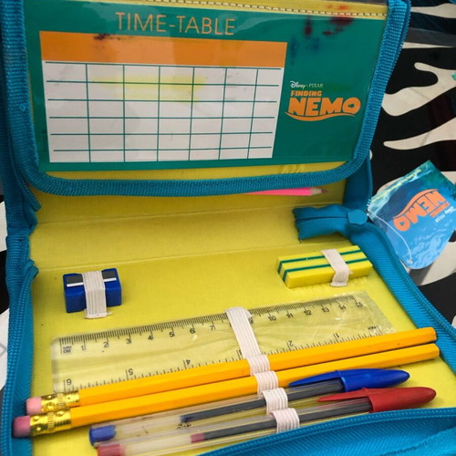 Finding Nemo school pencil case with embroidered logo new