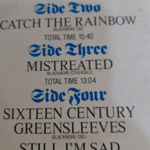 Rainbow On Stage double vinyl used, rock