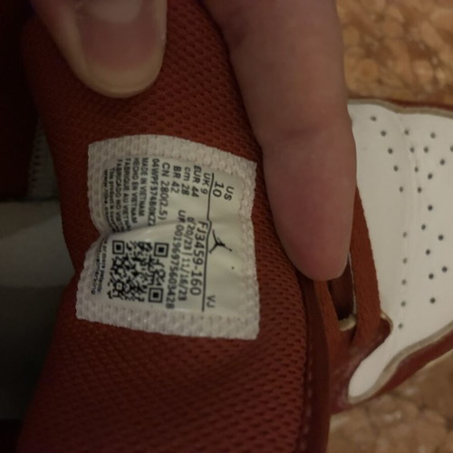 Nike Air Jordan 1 Low sneakers used, red and white, size 44 men