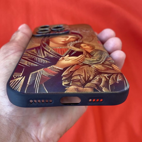 iPhone 16 Pro Max Silicone Case Cover Theotokos with Infant Jesus new