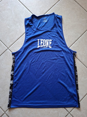 Leone 1947 Mesh Tank Top, blue, XL
