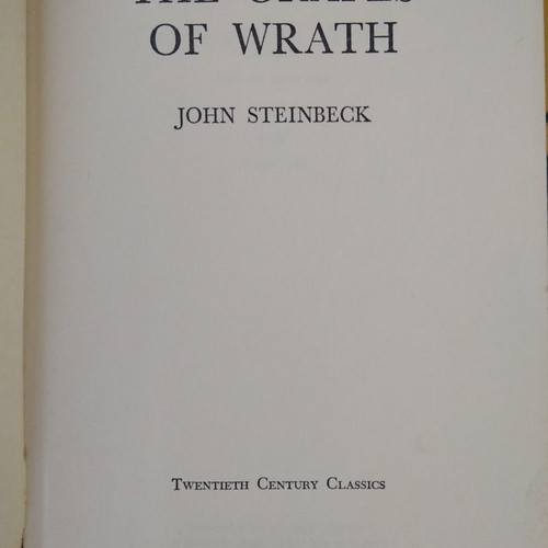 The Grapes of Wrath used book 1958 edition