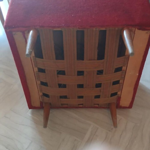 Retro armchairs used, set of 4, from 1975