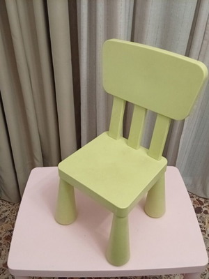 IKEA children's plastic table with chair used