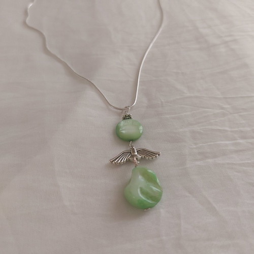 Green Wings handmade necklace