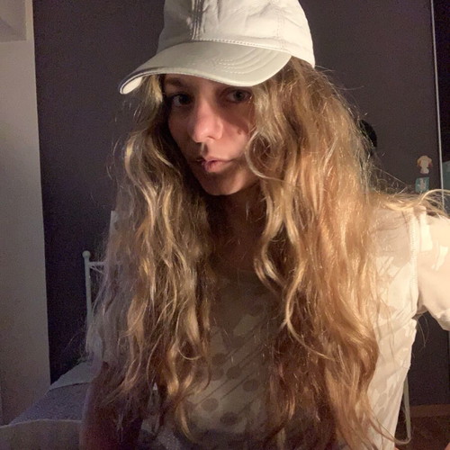 White leather hat new